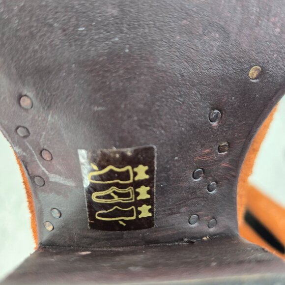 Ariat Western Booties 8.5 Brown Suede Embroidered Pointed Toe Cowgirl Ankle Boot - Picture 10 of 12